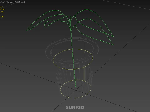 SOIL FREE SOILLESS HYDROPONIC NET POT CUP SEEDLING YOUNG PLANT 3D Model