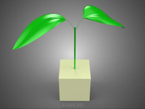 HORTICULTURAL POLYURETHANE MEDIA FOAM SPONGE ROCKWOOL PU PLANT 3D Model