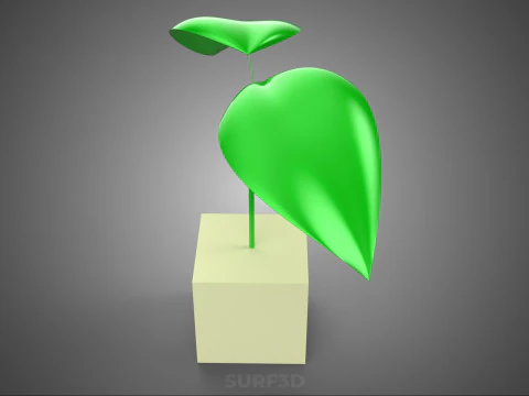HORTICULTURAL POLYURETHANE MEDIA FOAM SPONGE ROCKWOOL PU PLANT 3D Model