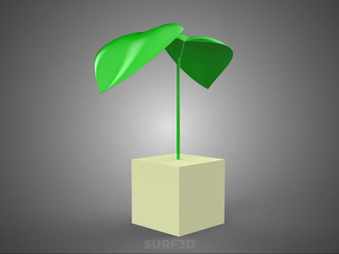 HORTICULTURAL POLYURETHANE MEDIA FOAM SPONGE ROCKWOOL PU PLANT 3D Model