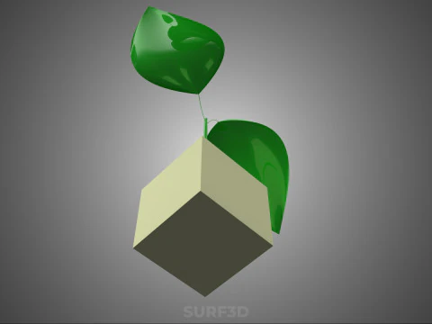 HORTICULTURAL POLYURETHANE MEDIA FOAM SPONGE ROCKWOOL PU PLANT 3D Model