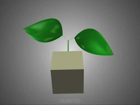 HORTICULTURAL POLYURETHANE MEDIA FOAM SPONGE ROCKWOOL PU PLANT 3D Model