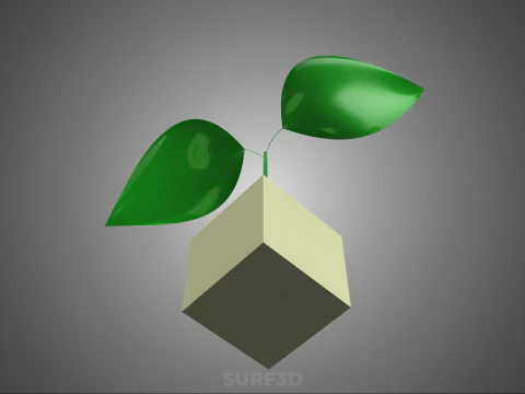 HORTICULTURAL POLYURETHANE MEDIA FOAM SPONGE ROCKWOOL PU PLANT 3D Model