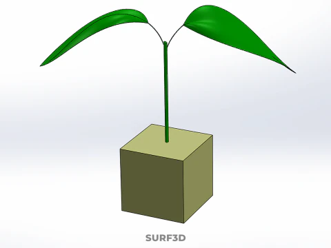 HORTICULTURAL POLYURETHANE MEDIA FOAM SPONGE ROCKWOOL PU PLANT 3D Model