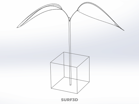 KÜP KÜP BLOK SÜNGER ORTA HİDROPONİK FİDE KÜÇÜK BİR BİTKİ 3D Model