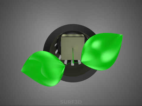 BLOCO DE CUBO CÚBICO ESPONJA MÉDIA PLANTA HIDROPÔNICA CULTURA REDE POTE COPO Modelo 3D