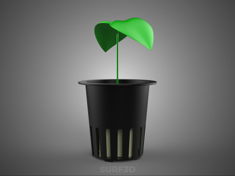 BLOCO DE CUBO CÚBICO ESPONJA MÉDIA PLANTA HIDROPÔNICA CULTURA REDE POTE COPO Modelo 3D