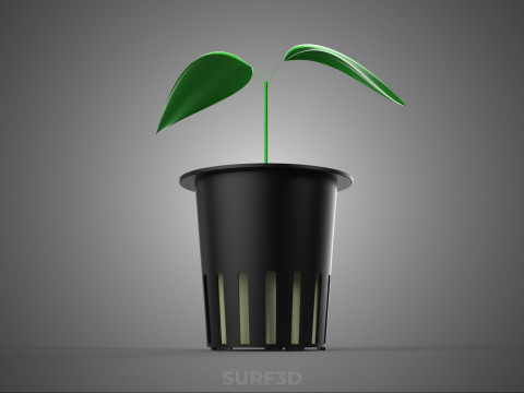 BLOCO DE CUBO CÚBICO ESPONJA MÉDIA PLANTA HIDROPÔNICA CULTURA REDE POTE COPO Modelo 3D