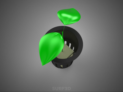 BLOCO DE CUBO CÚBICO ESPONJA MÉDIA PLANTA HIDROPÔNICA CULTURA REDE POTE COPO Modelo 3D