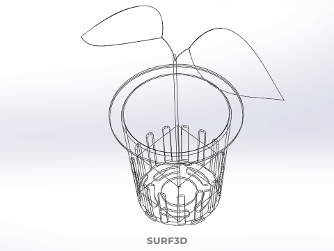 BLOCO DE CUBO CÚBICO ESPONJA MÉDIA PLANTA HIDROPÔNICA CULTURA REDE POTE COPO Modelo 3D