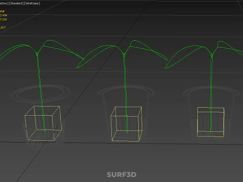 PLUG DE ESPUMA DE L&Atilde; DE ROCHA DE ESPONJA DE CUBO PADR&Atilde;O M&Eacute;DIO EM POTE DE REDE DE PLANTA Modelo 3D