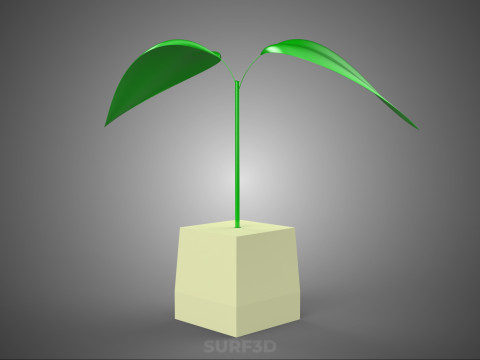 STANDARD-GELBER SCHAUMSCHAUM-SCHWAMM-BLOCK-STEINWOLLE-STEINWOLLE-STARTERTOPF 3D Modell