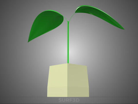 STANDARD-GELBER SCHAUMSCHAUM-SCHWAMM-BLOCK-STEINWOLLE-STEINWOLLE-STARTERTOPF 3D Modell