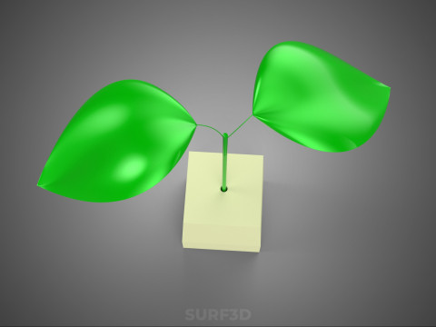 STANDARD-GELBER SCHAUMSCHAUM-SCHWAMM-BLOCK-STEINWOLLE-STEINWOLLE-STARTERTOPF 3D Modell