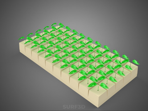 STEINWOLLE STEINWOLLE POLYURETHAN GARTENBAU SCHAUM SCHWAMM PFLANZE 3D Modell