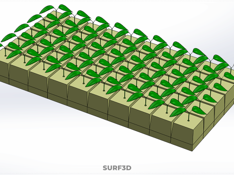 STEINWOLLE STEINWOLLE POLYURETHAN GARTENBAU SCHAUM SCHWAMM PFLANZE 3D Modell