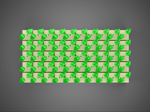 CUBE BLOCK SPONGE MEDIUM HYDROPONIC SEELING PLANT STONEWOOL KIT 3D Modell