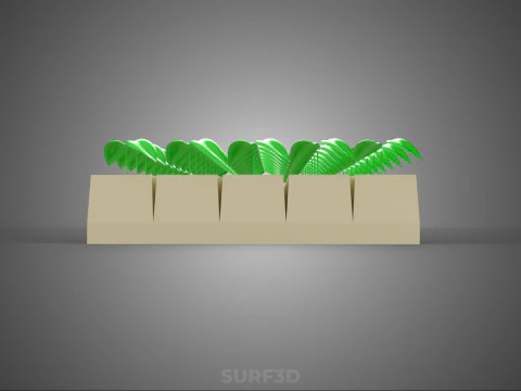 CUBE BLOCK ГУБКА СРЕДНЯЯ ГИДРОПОНИЧЕСКАЯ НАБОР ДЛЯ РАССАЖИ ИЗ КАМЕННОЙ ВАТЫ 3D Модель