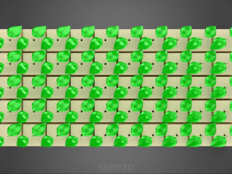 CUBE BLOCK ГУБКА СРЕДНЯЯ ГИДРОПОНИЧЕСКАЯ НАБОР ДЛЯ РАССАЖИ ИЗ КАМЕННОЙ ВАТЫ 3D Модель