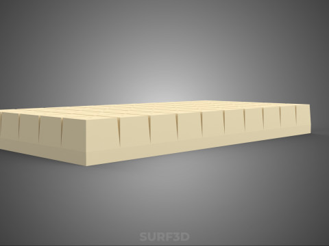 BANDEJA DE SUBSTRATO DE LÃ MINERAL HIDROPÔNICA AEROPÔNICA SEMENTES INICIANDO Modelo 3D