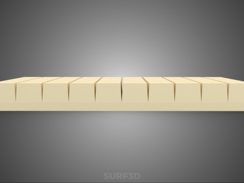 BANDEJA DE SUBSTRATO DE LÃ MINERAL HIDROPÔNICA AEROPÔNICA SEMENTES INICIANDO Modelo 3D