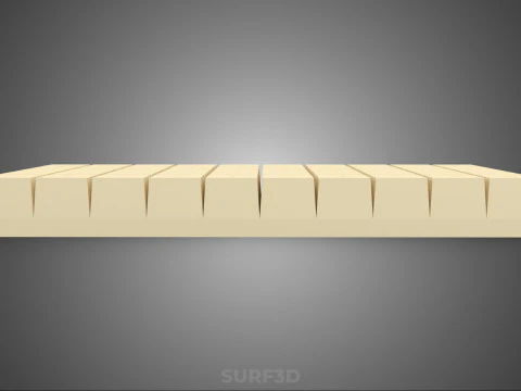 ПОДЛОК ИЗ МИНЕРАЛЬНОЙ ВАТЫ ГИДРОПОННЫЙ АЭРОПОННЫЙ ЗАПУСК ПОСЕВА 3D Модель