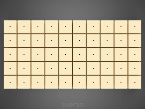 ПОДЛОК ИЗ МИНЕРАЛЬНОЙ ВАТЫ ГИДРОПОННЫЙ АЭРОПОННЫЙ ЗАПУСК ПОСЕВА 3D Модель
