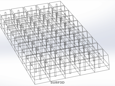 BANDEJA DE SUBSTRATO DE LÃ MINERAL HIDROPÔNICA AEROPÔNICA SEMENTES INICIANDO Modelo 3D