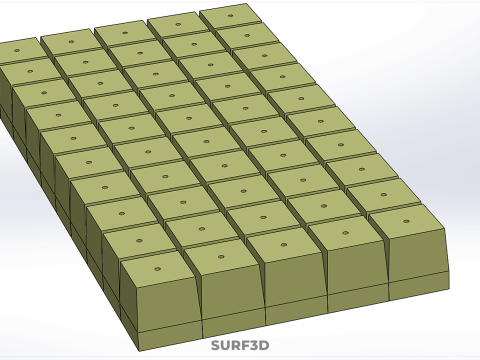 BANDEJA DE SUBSTRATO DE LÃ MINERAL HIDROPÔNICA AEROPÔNICA SEMENTES INICIANDO Modelo 3D