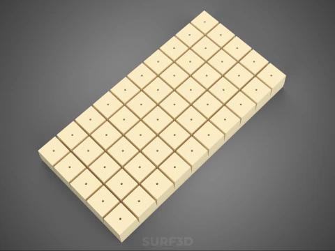 СТАНДАРТНЫЙ ПОДДОН ДЛЯ ЗАВОДА ROCKWOOL ROCKSTONE FOAM ГУБКА СРЕДНИЙ 3D Модель