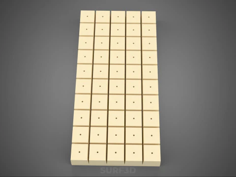 СТАНДАРТНЫЙ ПОДДОН ДЛЯ ЗАВОДА ROCKWOOL ROCKSTONE FOAM ГУБКА СРЕДНИЙ 3D Модель