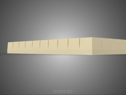 СТАНДАРТНЫЙ ПОДДОН ДЛЯ ЗАВОДА ROCKWOOL ROCKSTONE FOAM ГУБКА СРЕДНИЙ 3D Модель