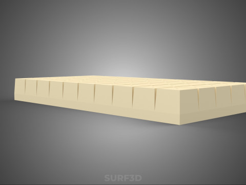 СТАНДАРТНЫЙ ПОДДОН ДЛЯ ЗАВОДА ROCKWOOL ROCKSTONE FOAM ГУБКА СРЕДНИЙ 3D Модель