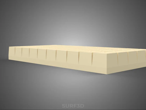 СТАНДАРТНЫЙ ПОДДОН ДЛЯ ЗАВОДА ROCKWOOL ROCKSTONE FOAM ГУБКА СРЕДНИЙ 3D Модель