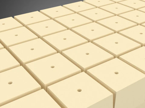 СТАНДАРТНЫЙ ПОДДОН ДЛЯ ЗАВОДА ROCKWOOL ROCKSTONE FOAM ГУБКА СРЕДНИЙ 3D Модель