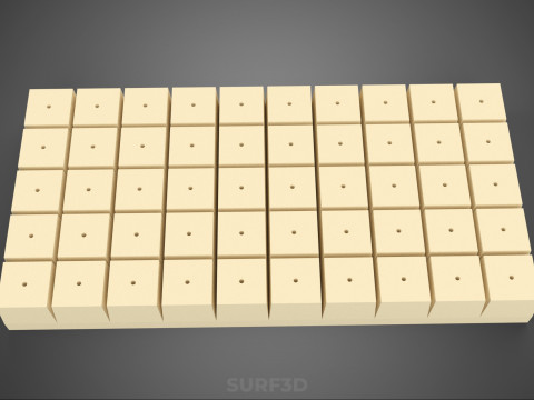 СТАНДАРТНЫЙ ПОДДОН ДЛЯ ЗАВОДА ROCKWOOL ROCKSTONE FOAM ГУБКА СРЕДНИЙ 3D Модель