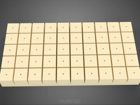 СТАНДАРТНЫЙ ПОДДОН ДЛЯ ЗАВОДА ROCKWOOL ROCKSTONE FOAM ГУБКА СРЕДНИЙ 3D Модель