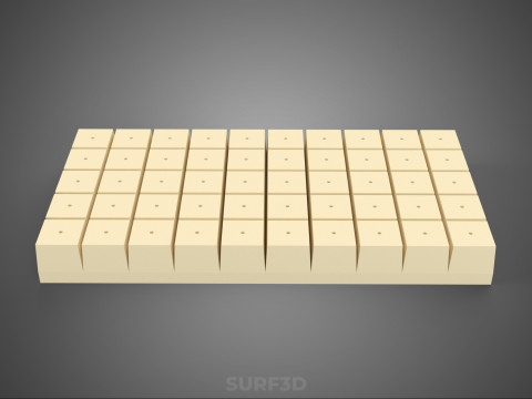 СТАНДАРТНЫЙ ПОДДОН ДЛЯ ЗАВОДА ROCKWOOL ROCKSTONE FOAM ГУБКА СРЕДНИЙ 3D Модель