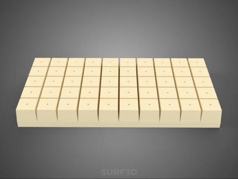 СТАНДАРТНЫЙ ПОДДОН ДЛЯ ЗАВОДА ROCKWOOL ROCKSTONE FOAM ГУБКА СРЕДНИЙ 3D Модель