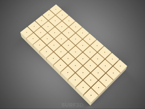 СТАНДАРТНЫЙ ПОДДОН ДЛЯ ЗАВОДА ROCKWOOL ROCKSTONE FOAM ГУБКА СРЕДНИЙ 3D Модель