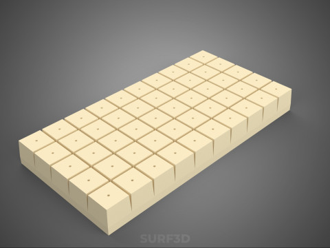 СТАНДАРТНЫЙ ПОДДОН ДЛЯ ЗАВОДА ROCKWOOL ROCKSTONE FOAM ГУБКА СРЕДНИЙ 3D Модель