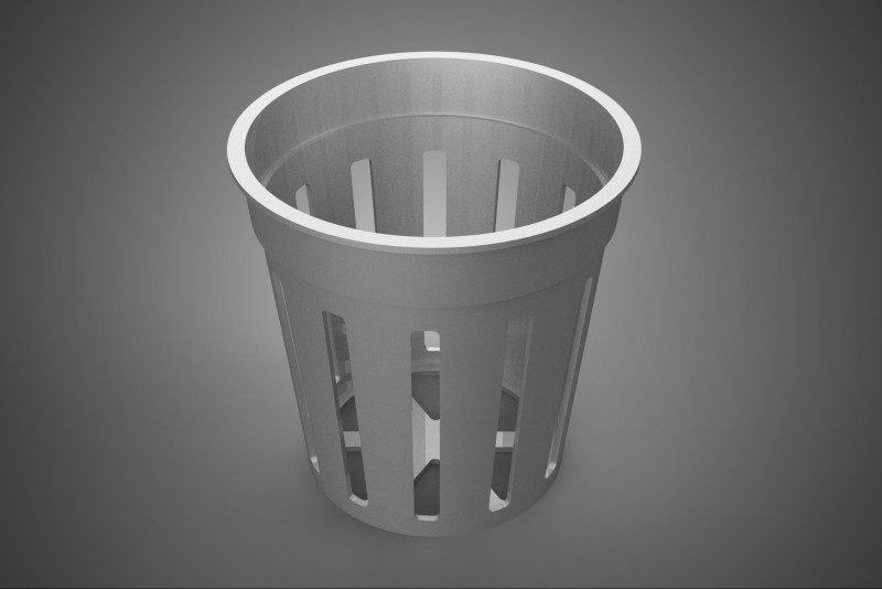 STANDARD-SCHLITZEIMER NET POT CUP MEDIUM GROW PLANT HYDROPONIC 3D Modell .c4d .max .obj .3ds .fbx .stl .blend 