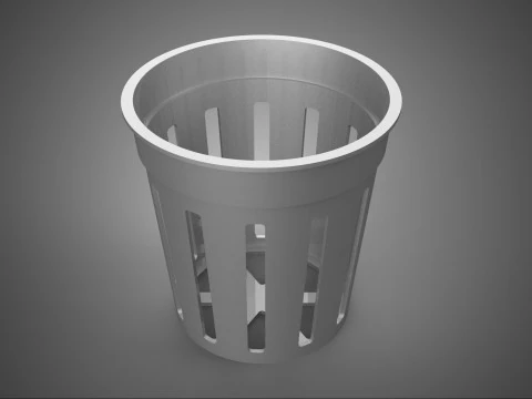 SECCHIO CON FESSURA STANDARD RETE VASO TAZZA PIANTA A CRESCITA MEDIA IDROPONICA Modello 3D
