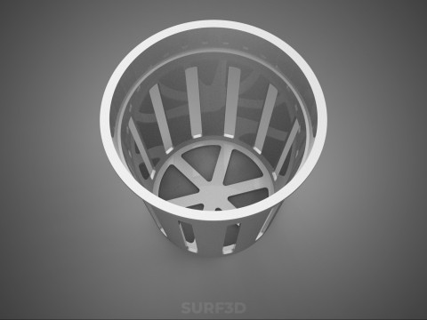 STANDARD-SCHLITZEIMER NET POT CUP MEDIUM GROW PLANT HYDROPONIC 3D Modell