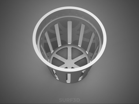 STANDARD-SCHLITZEIMER NET POT CUP MEDIUM GROW PLANT HYDROPONIC 3D Modell