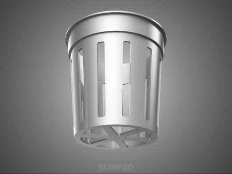 STANDARD-SCHLITZEIMER NET POT CUP MEDIUM GROW PLANT HYDROPONIC 3D Modell