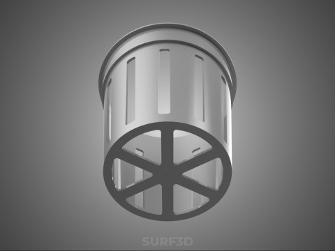 STANDARD-SCHLITZEIMER NET POT CUP MEDIUM GROW PLANT HYDROPONIC 3D Modell