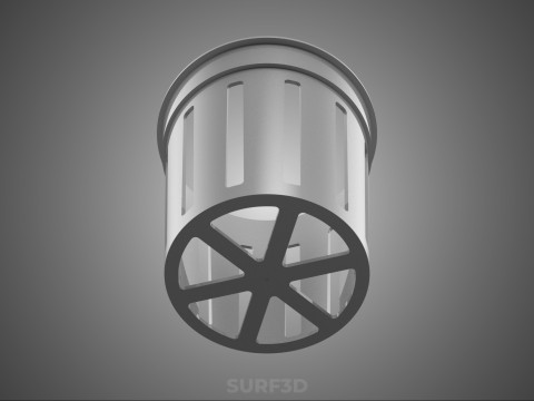 STANDARD-SCHLITZEIMER NET POT CUP MEDIUM GROW PLANT HYDROPONIC 3D Modell