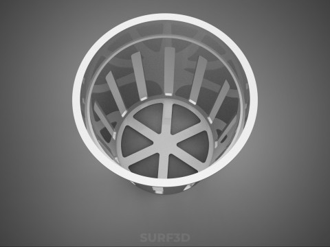 STANDARD-SCHLITZEIMER NET POT CUP MEDIUM GROW PLANT HYDROPONIC 3D Modell