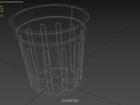 STANDARD-SCHLITZEIMER NET POT CUP MEDIUM GROW PLANT HYDROPONIC 3D Modell